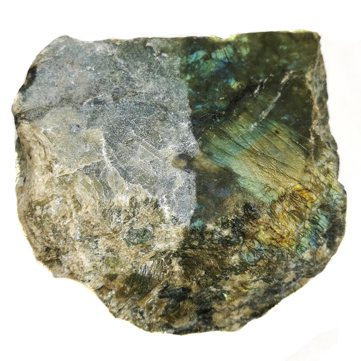 Labradorite rough, a feldspar, from Madagascar.