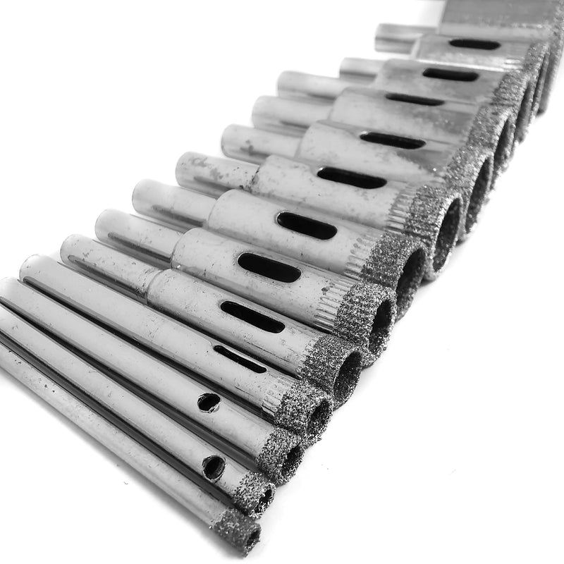 20Pcs Super-Thin 3.5mm Diamond Hole Saw Drill Bits For Lapidary, Glass, & Tile