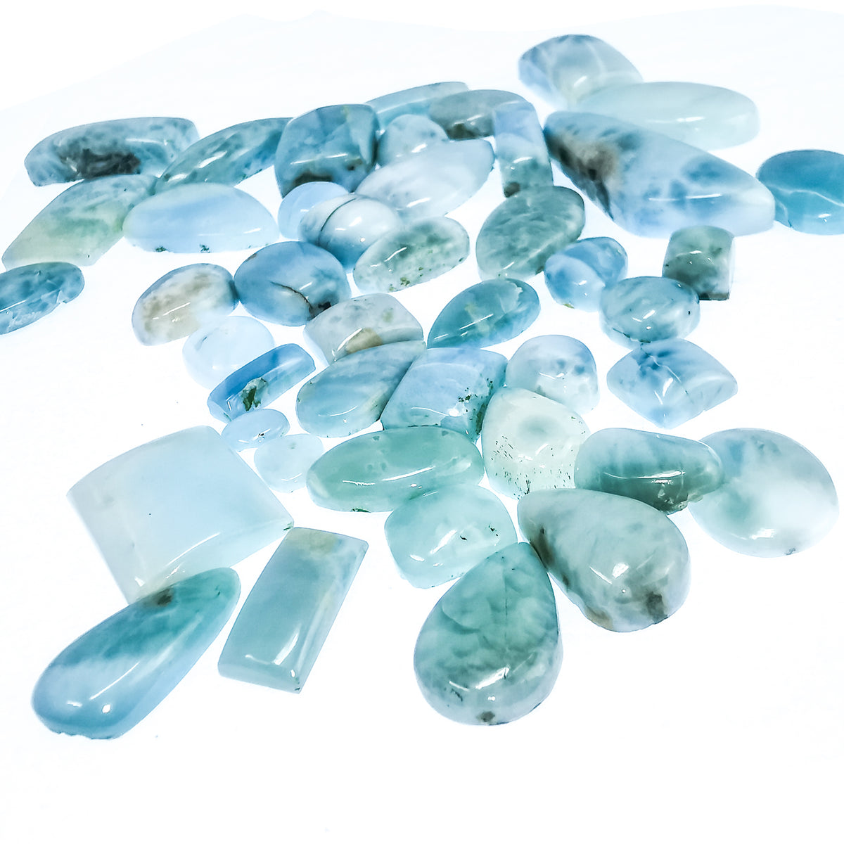 Larimar cabochon from Dominican Republic – assorted cabs
