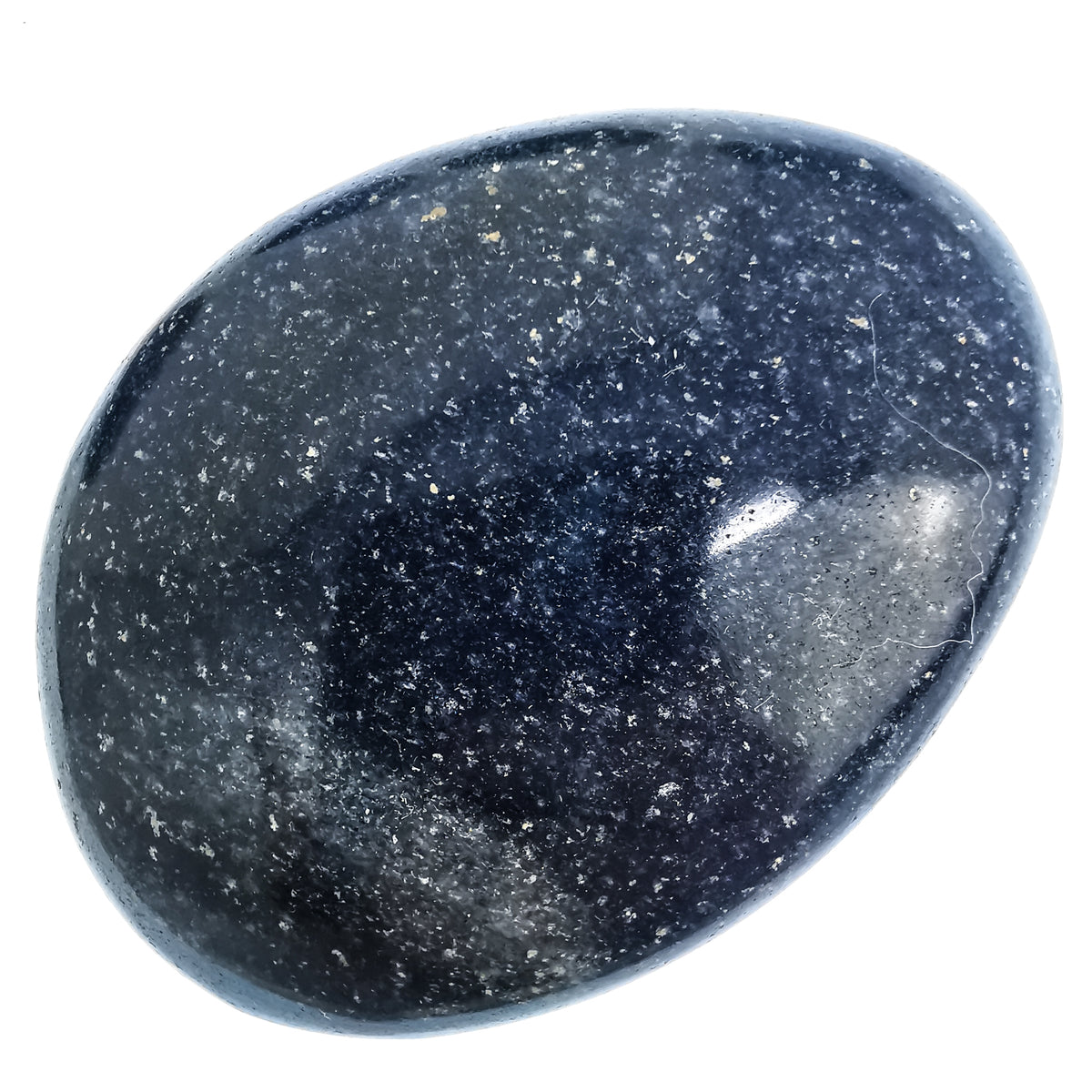 Lazulite palm stone from Madagascar.