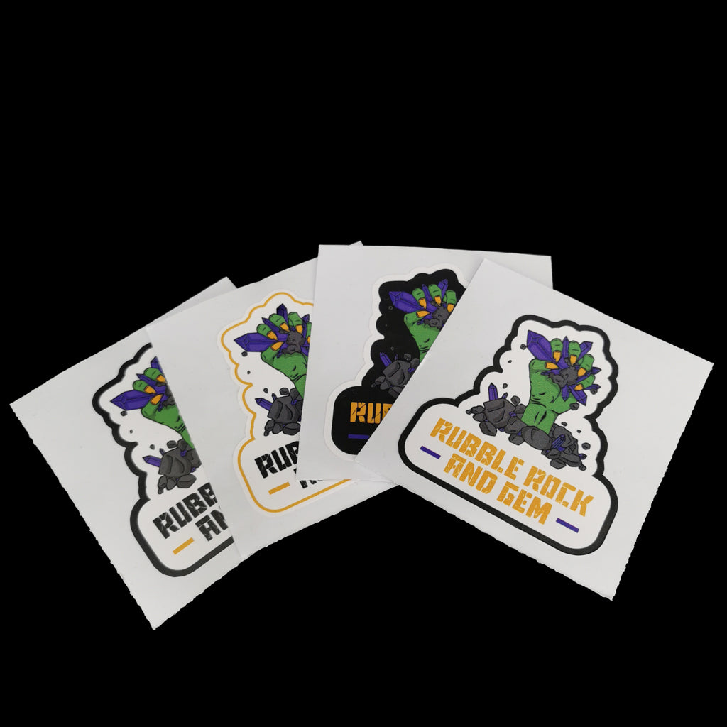 Logo stickers.