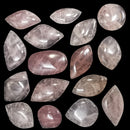 玫瑰石英 - 凸圆形