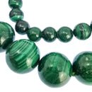 孔雀石 - 珠子手链