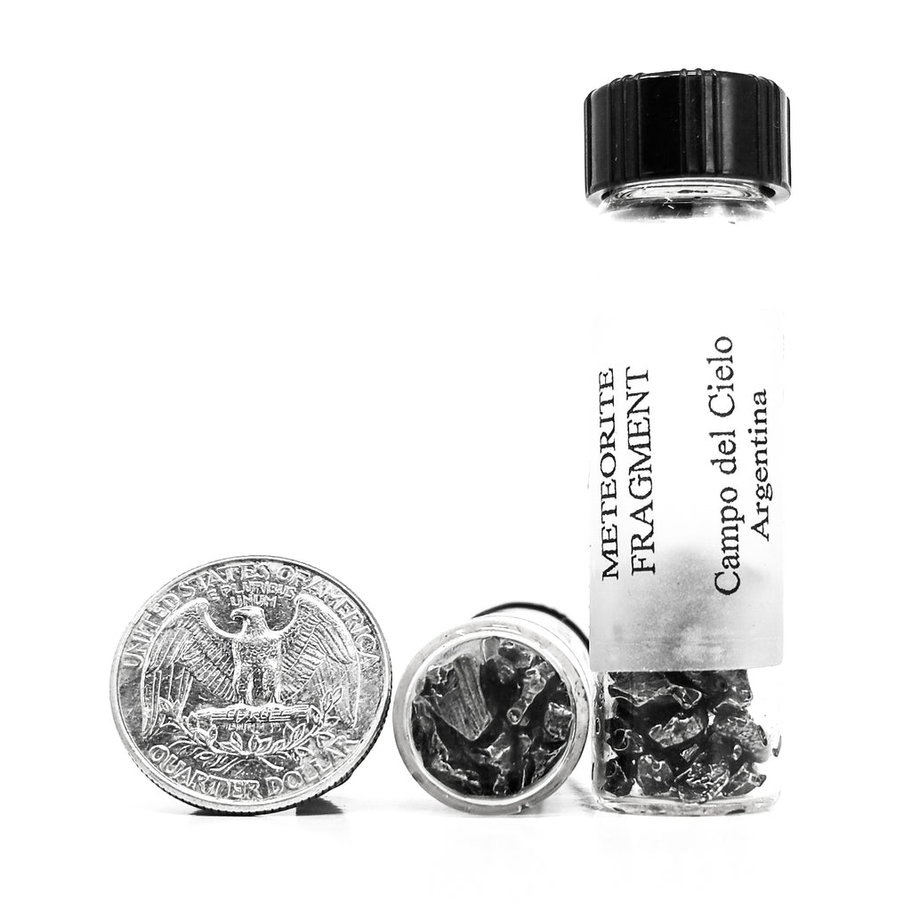 Meteorite Fragments In Vial Mineral