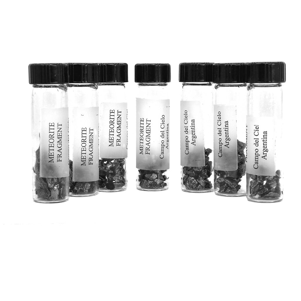 Meteorite Fragments In Vial Mineral