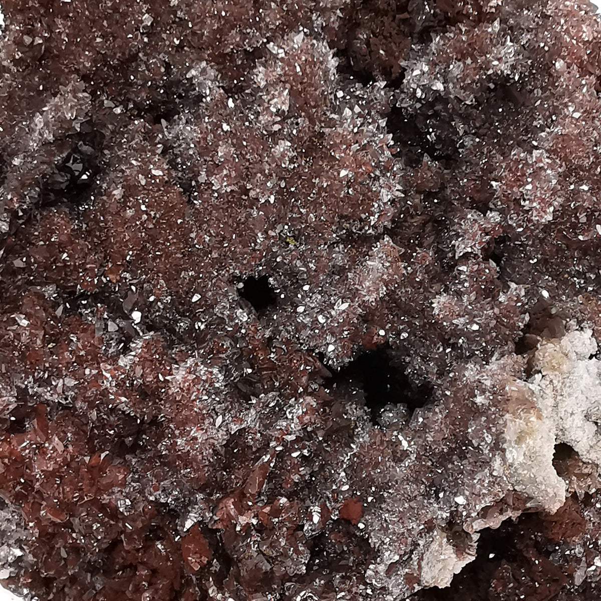 Calcite with Cinnabar specimen from Mexico.