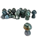 Moss Agate Mushroom - Carving