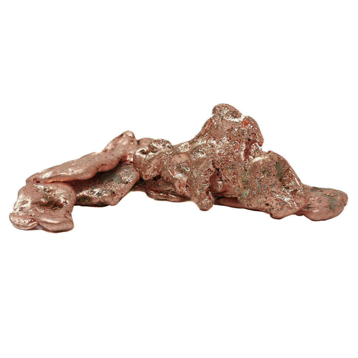 Native Copper tumble (flat) from Michigan, USA.