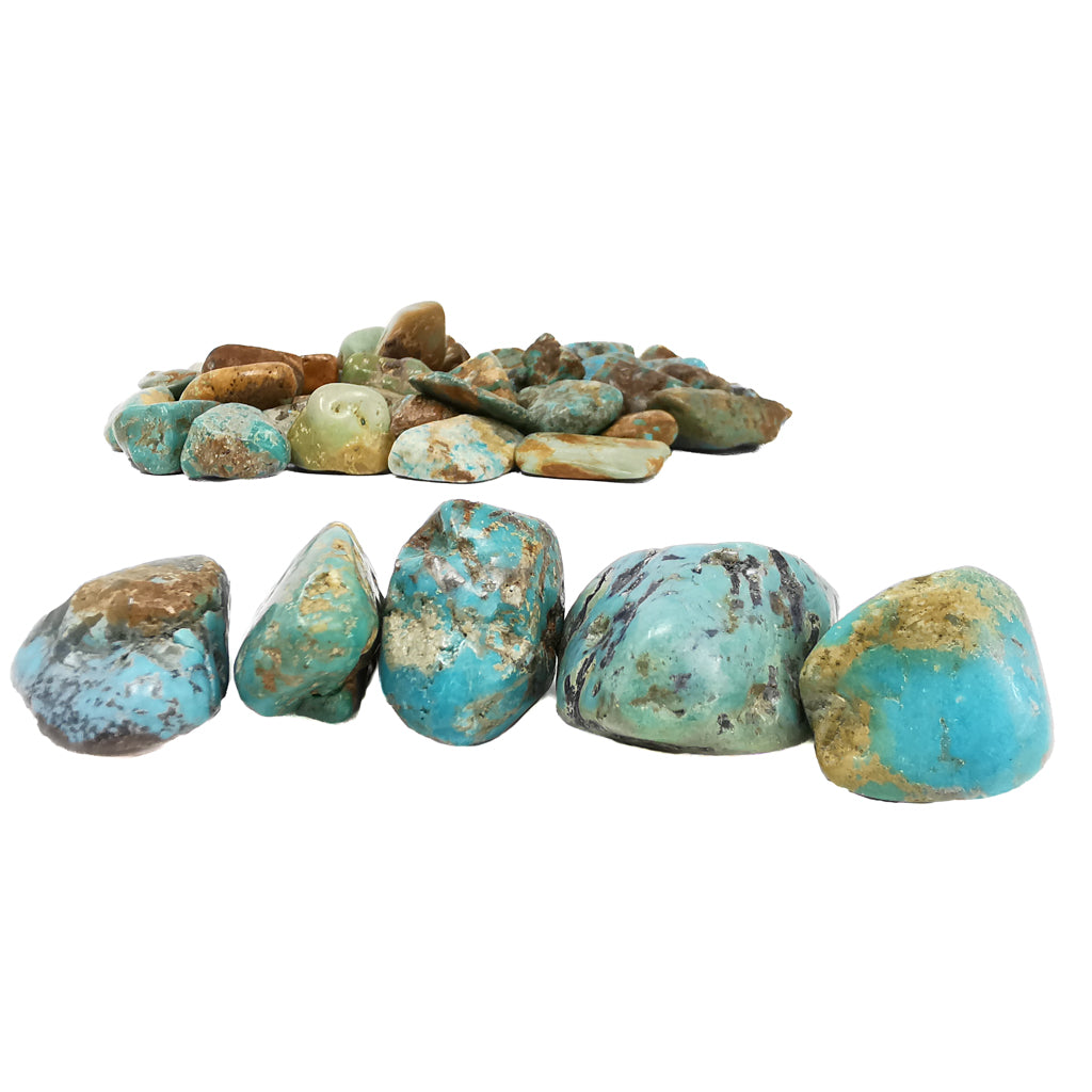 Natural turquoise tumble from the USA – group of tumbles