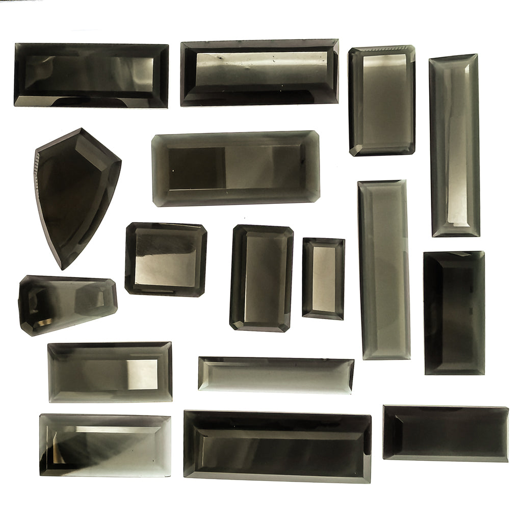 Rainbow Obsidian window cut, a volcanic glass, from Davis Creek, California, USA.