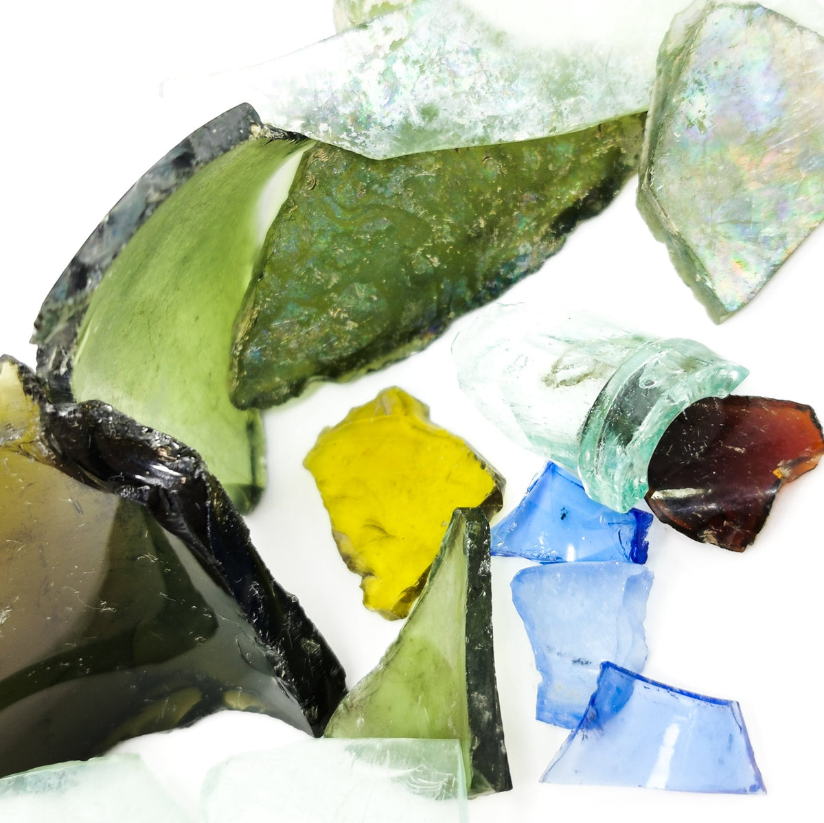 1858 Beach Glass rough from Yale, British Columbia, Canada.