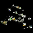 埃塞俄比亚蛋白石 - 耳钉（椭圆形）