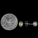 埃塞俄比亚蛋白石 - 耳钉（椭圆形）