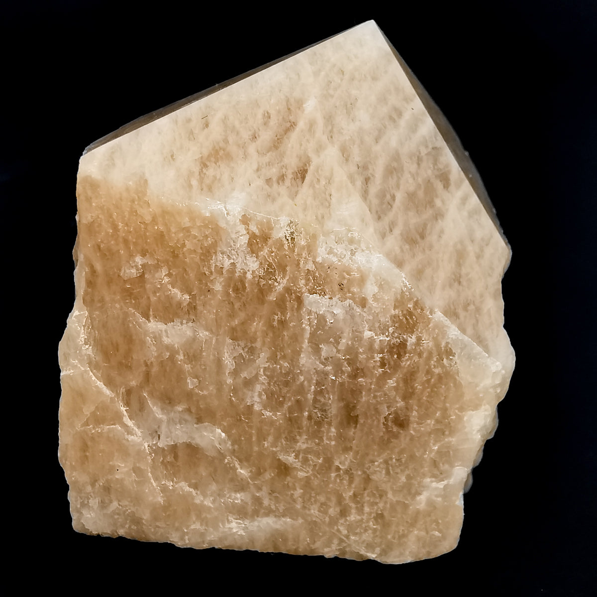 Peach Moonstone power point, a feldspar.