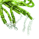 Peridot - Large Facet - Bead Necklace