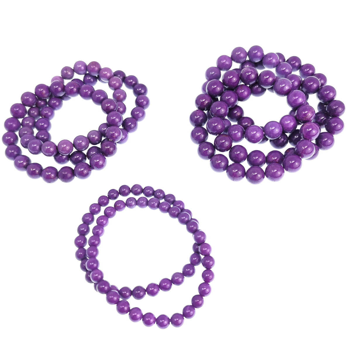 Phosphosiderite bead bracelet – three bracelets