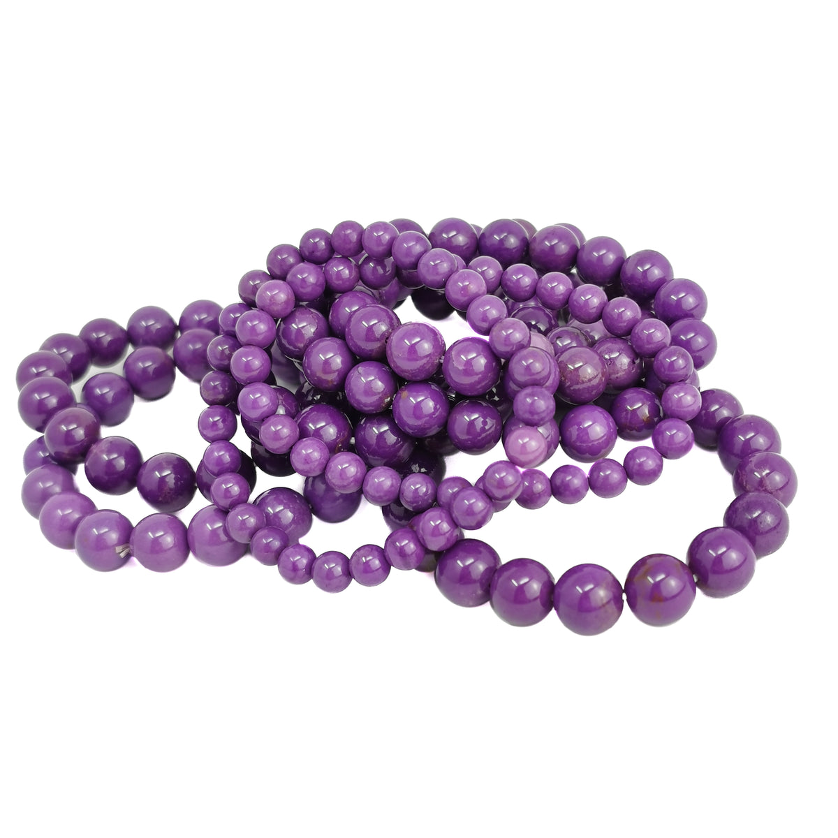 Phosphosiderite bead bracelet – stack of bracelets