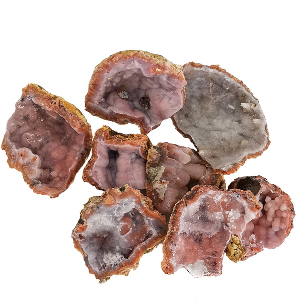 粉红紫水晶块 - 矿物