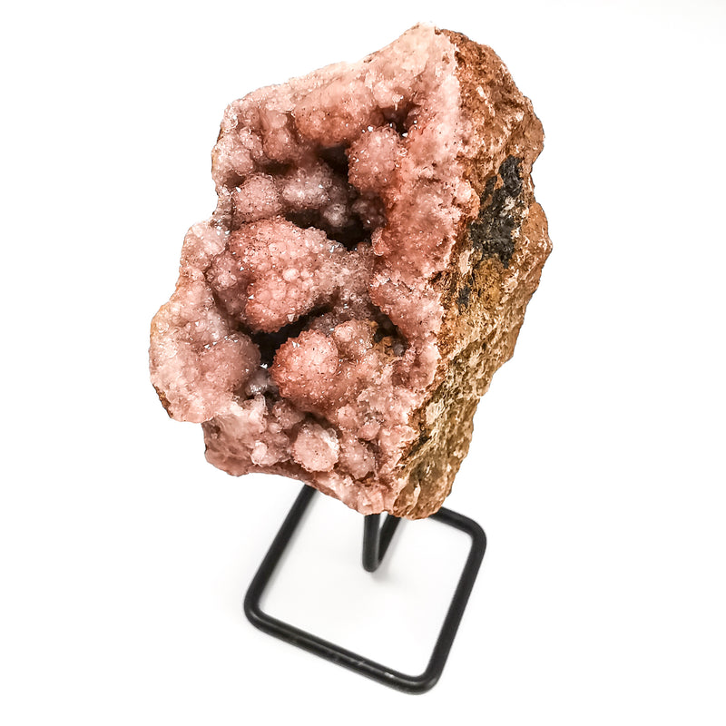 粉紅紫水晶 Druzy 支架 - 礦物