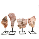 Pink Amethyst Slab on stand - Mineral