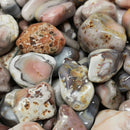 粉红博茨瓦纳玛瑙 - 翻滚