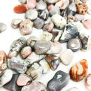 粉红博茨瓦纳玛瑙 - 翻滚