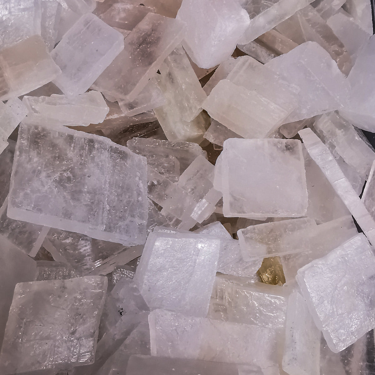 Peach/Pink Calcite specimen, calcium carbonate, from Mexico.