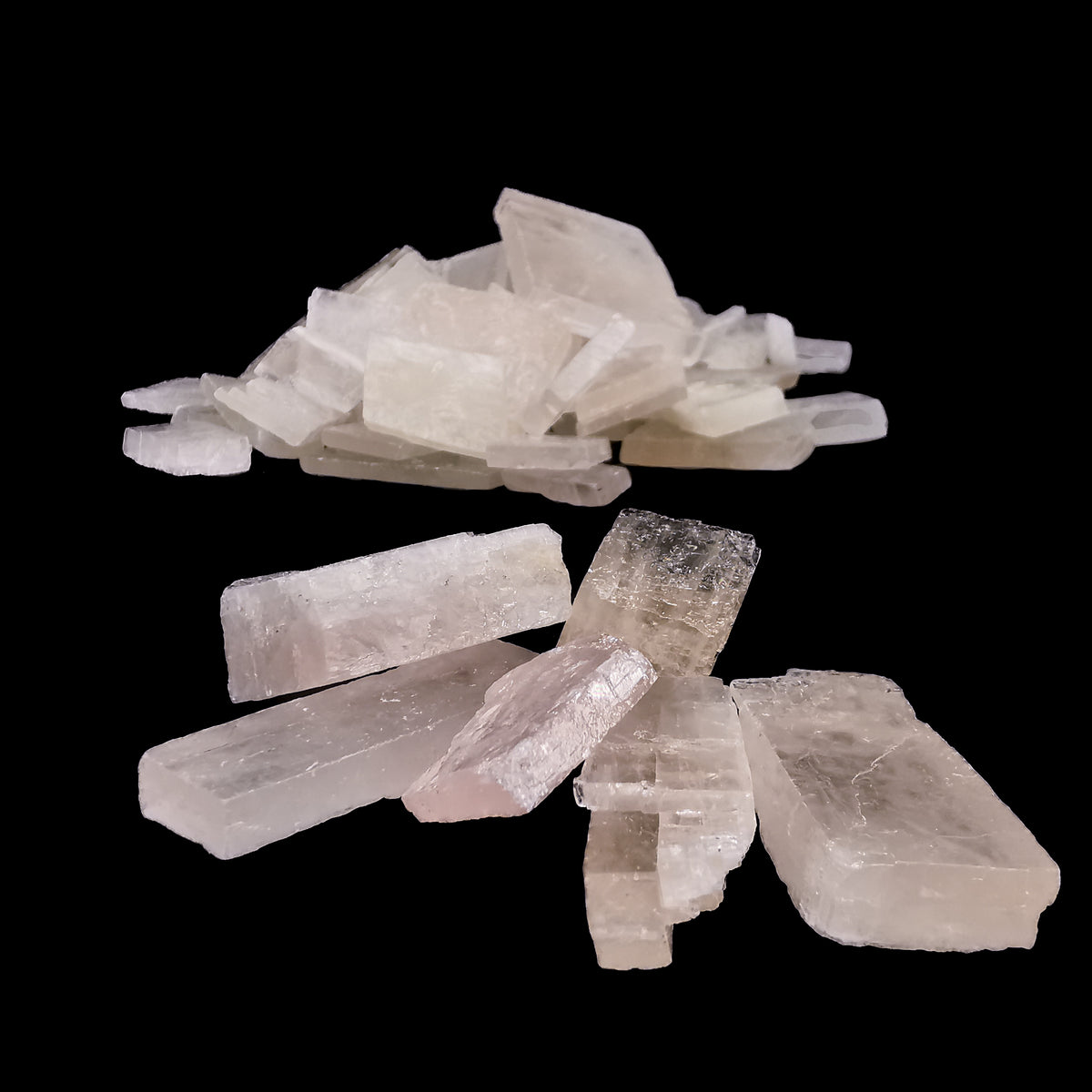 Peach/Pink Calcite specimen, calcium carbonate, from Mexico.