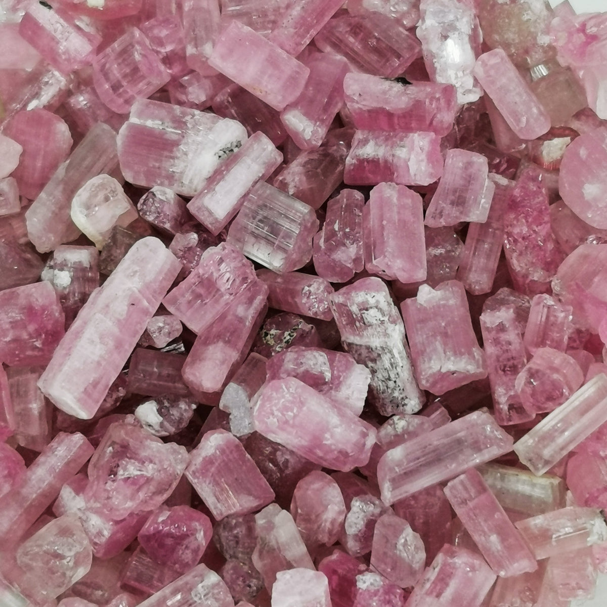 Pink Tourmaline mini specimen, a tourmaline group mineral, from Paprok, Afghanistan.