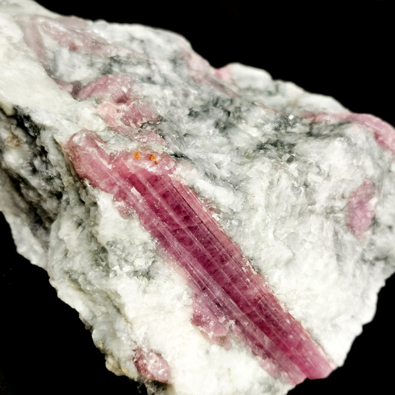 Pink Tourmaline in Quartz - Mineral