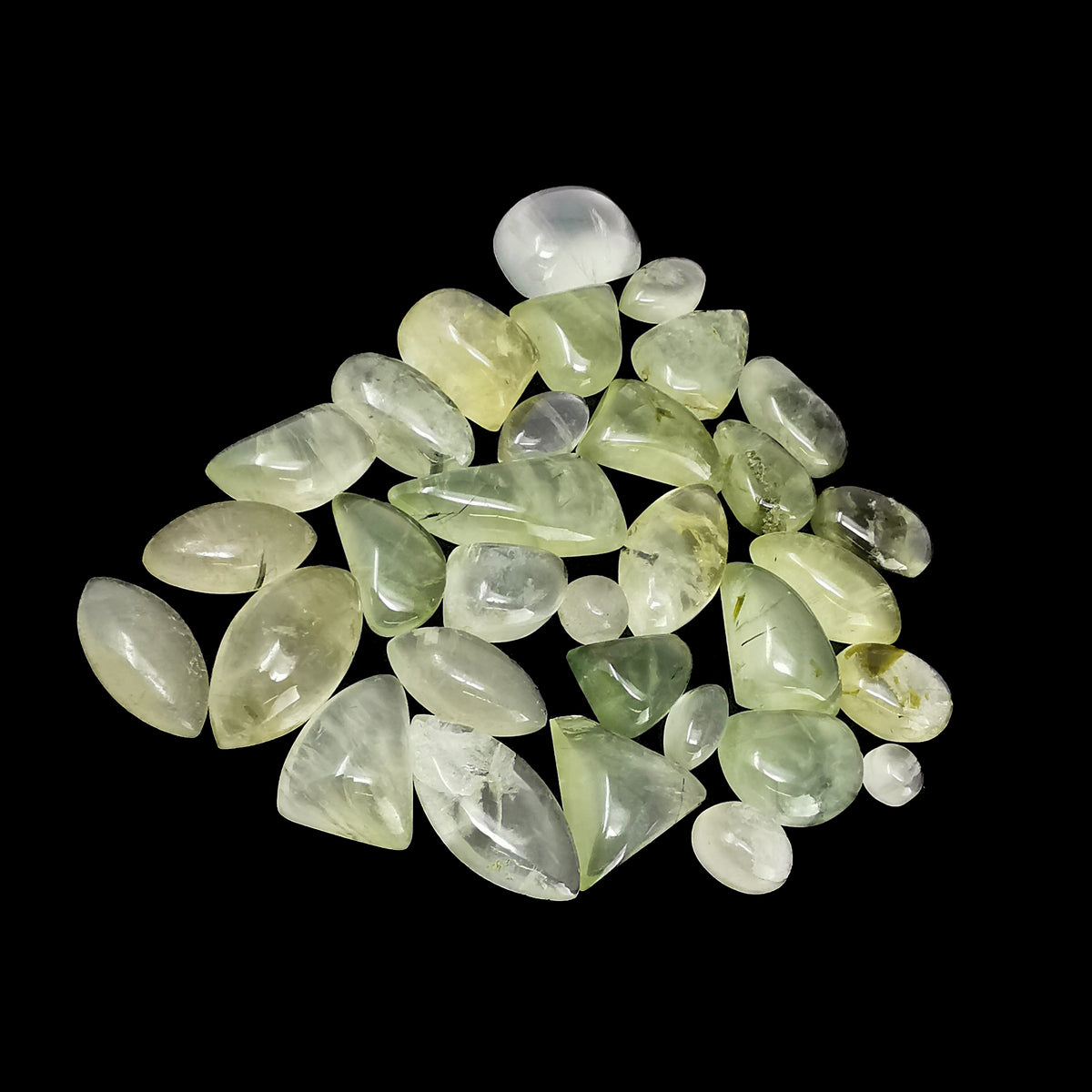 Prehnite cabochon from South Africa.