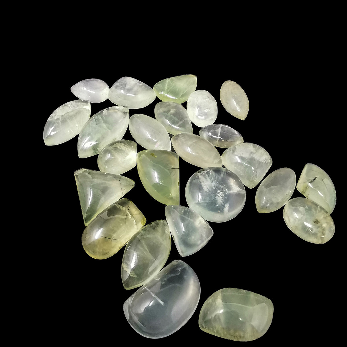 Prehnite cabochon from South Africa.