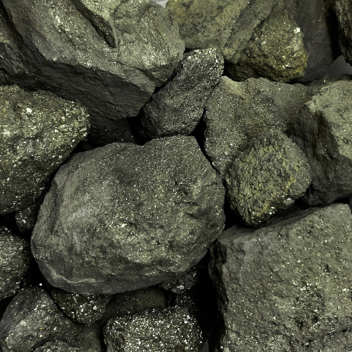 Pyrite rough, an iron sulfide, from Colorado, USA.