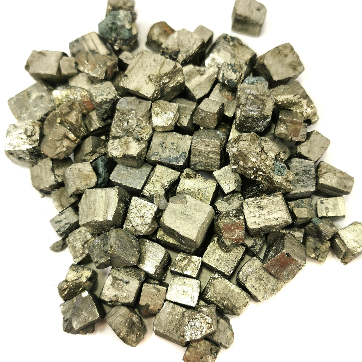Pyrite Cubes specimen, an iron sulfide, from China.