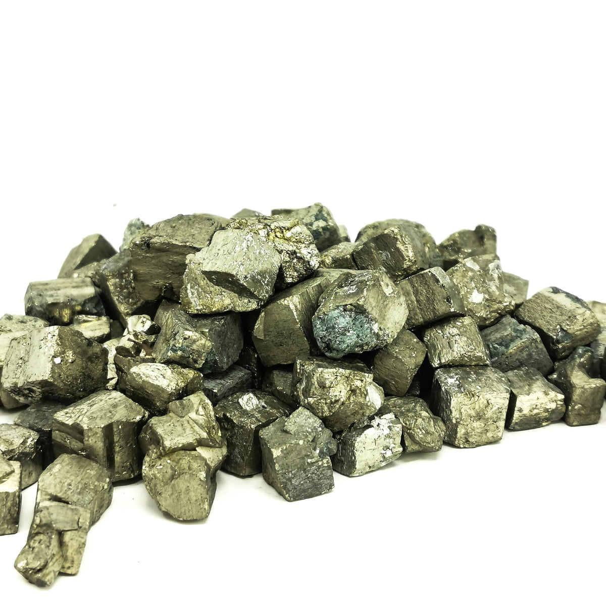 Pyrite Cubes specimen, an iron sulfide, from China.