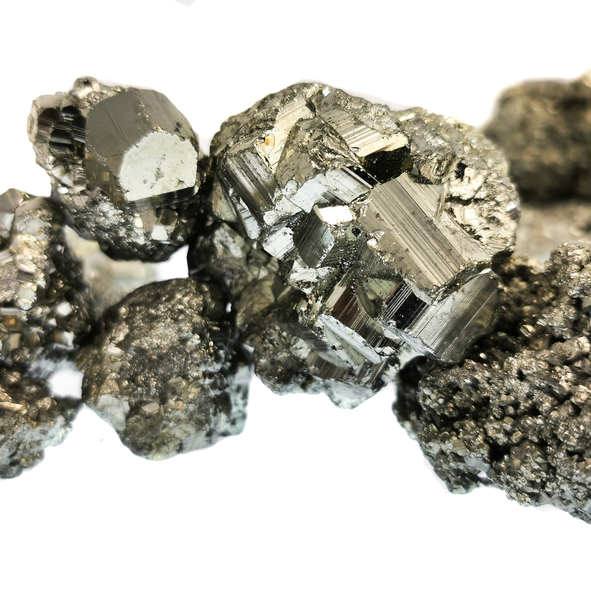 Pyrite Peru specimen, an iron sulfide, from San Jose de Huanzala Mine, Peru.