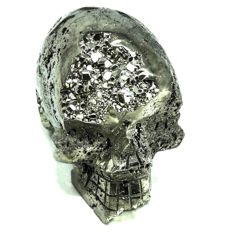 Pyrite Skull - Carving