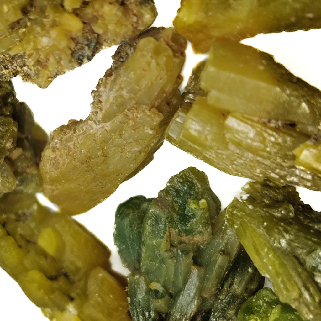 Pyromorphite, Society Girl Mine, BC: small pieces