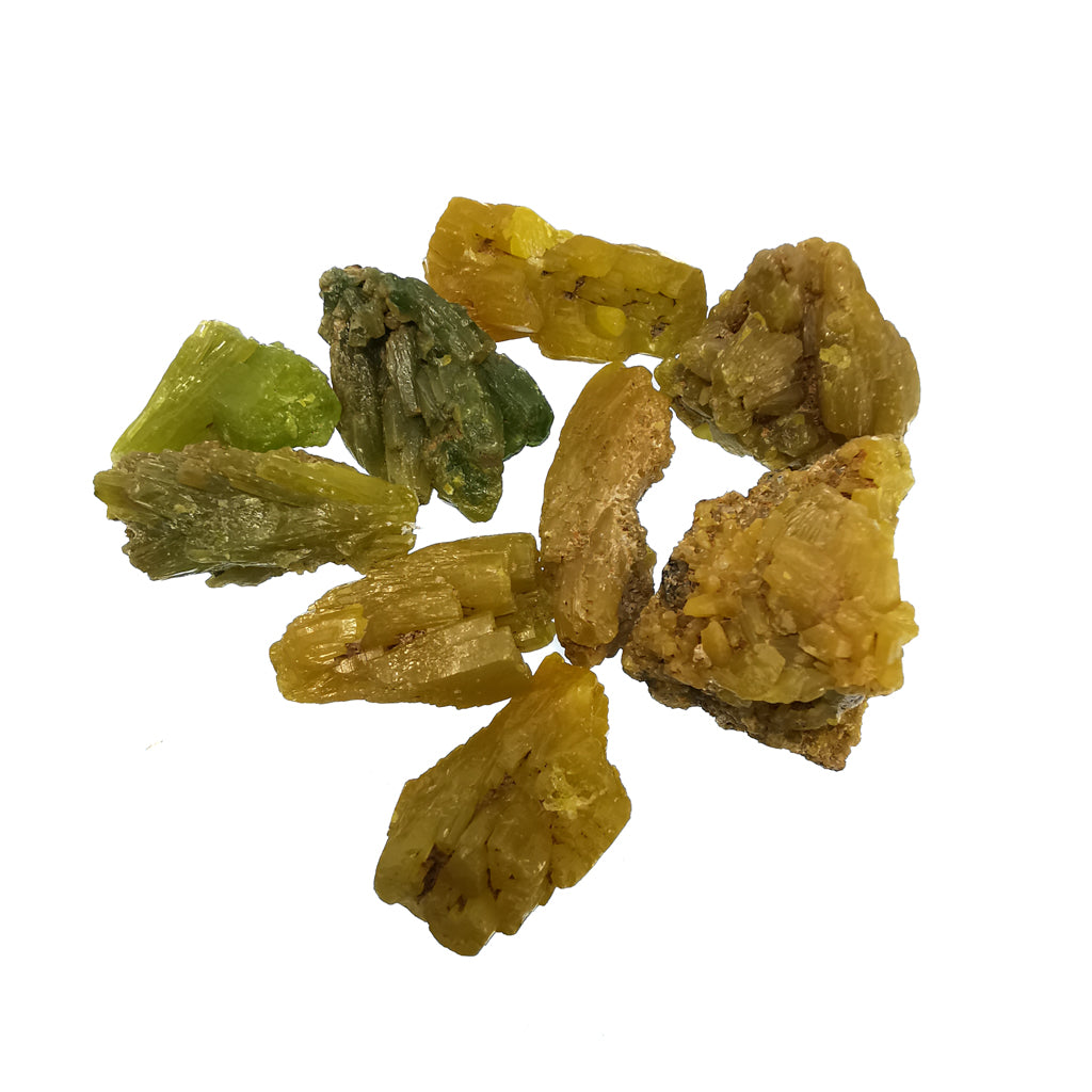 Pyromorphite, Society Girl Mine, BC: mini pieces
