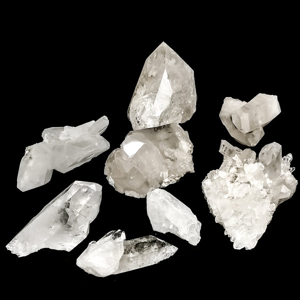 透明石英簇 - 特殊品质 - 矿物