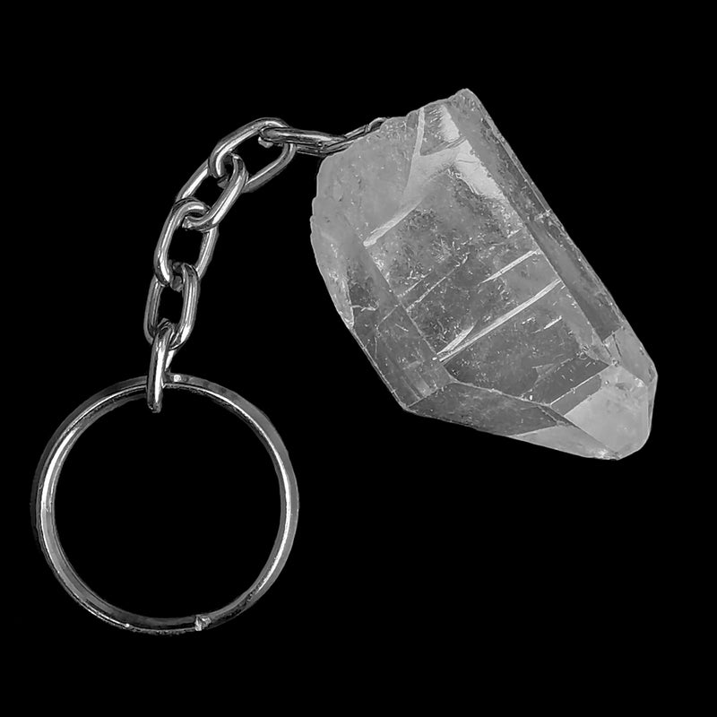 Crystalized Key Chain Quartz Crystal - Key Chain