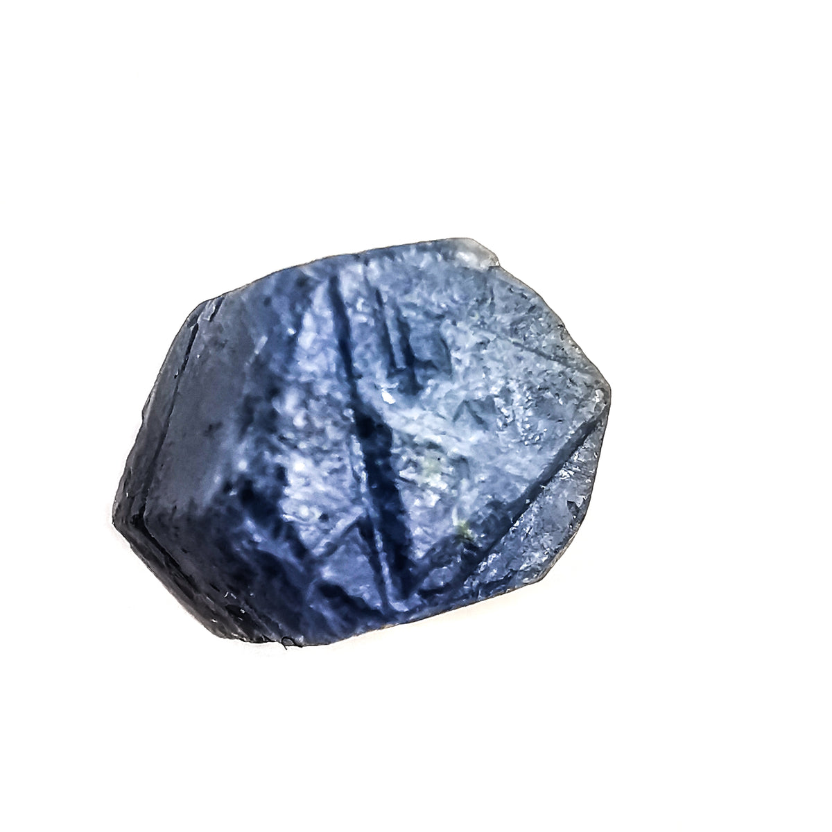 Record Keeper Sapphire raw, a variety of corundum, from Madagascar.