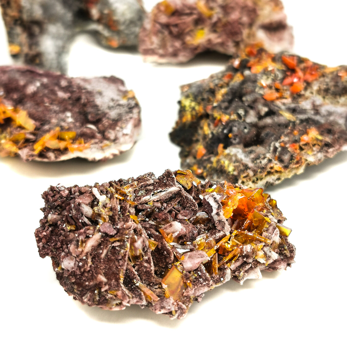 Red Cloud wulfenite from Arizona – scattered specimens