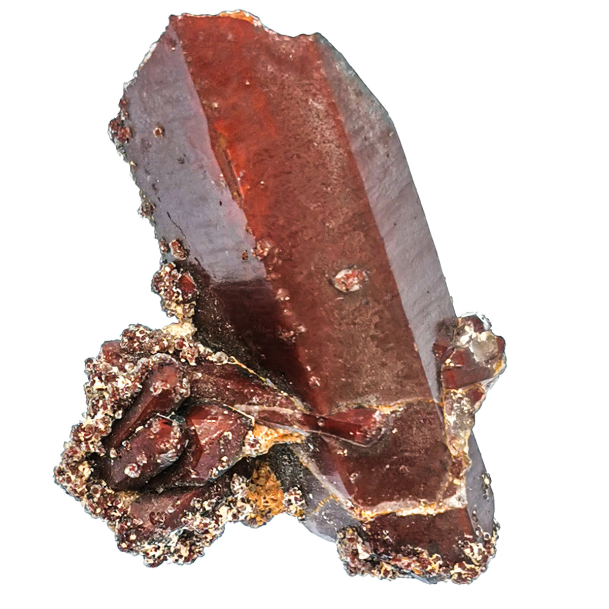 Red quartz from Tarya Mine, Morocco – single point