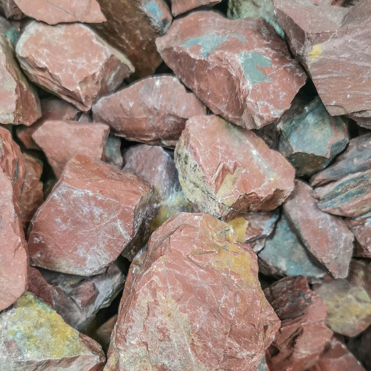 Red Jasper rough from Vancouver Island, British Columbia, Canada.