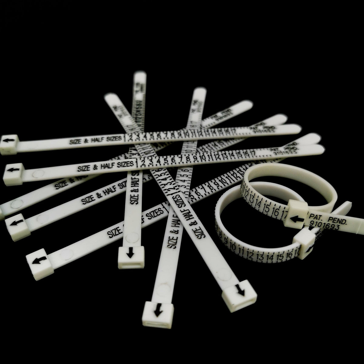 Ring Sizer jewelry tool, made of plastic.