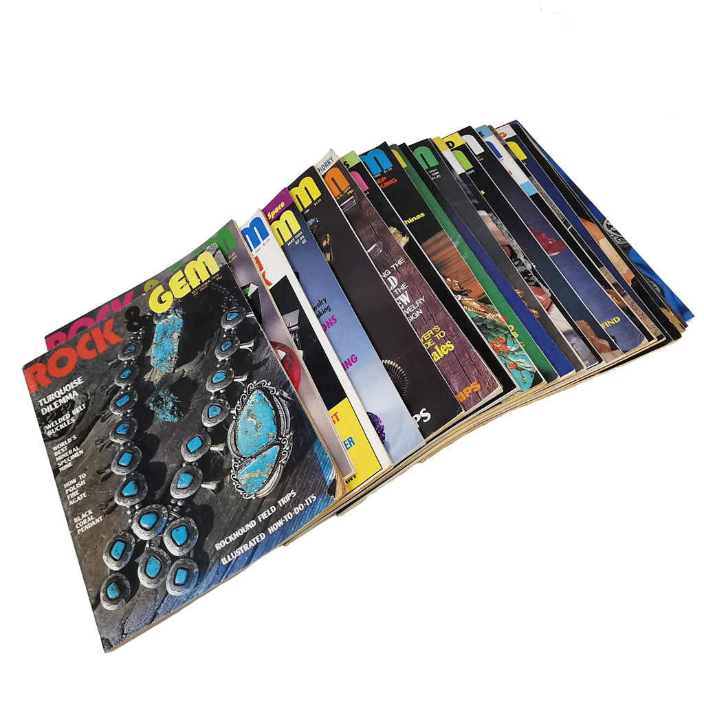 ROCK & GEM: Magazine, made of paper.
