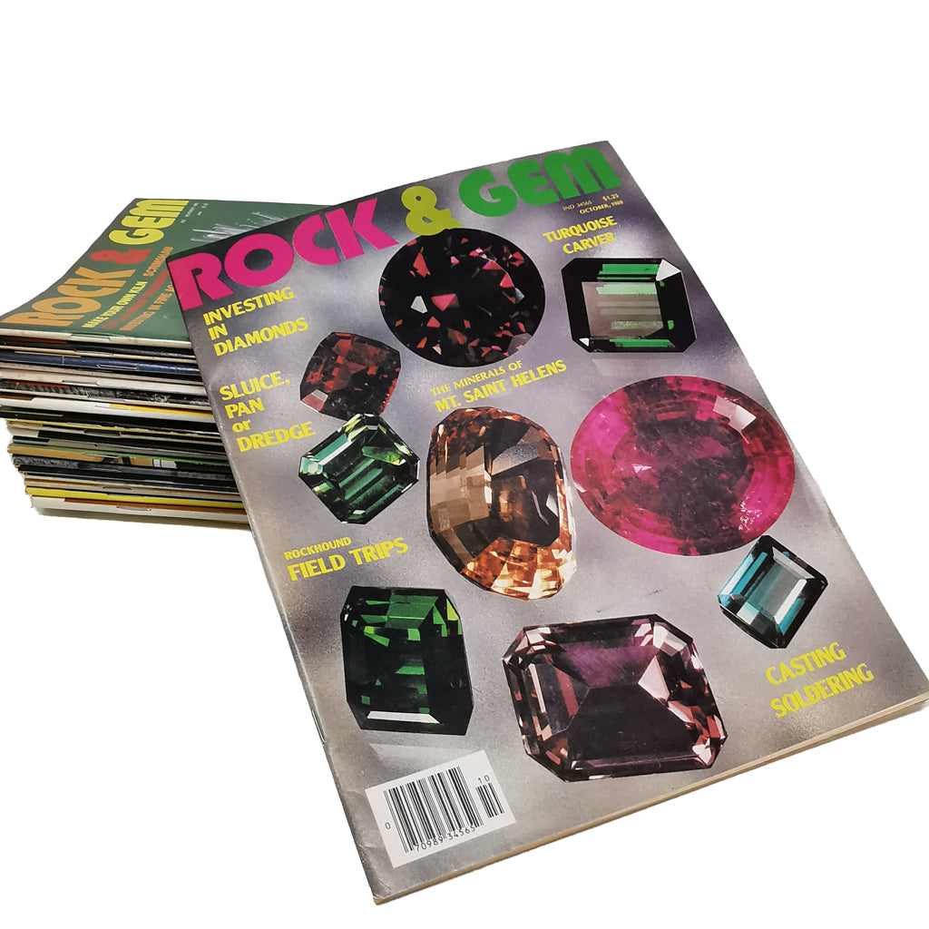 ROCK & GEM: Magazine, made of paper.