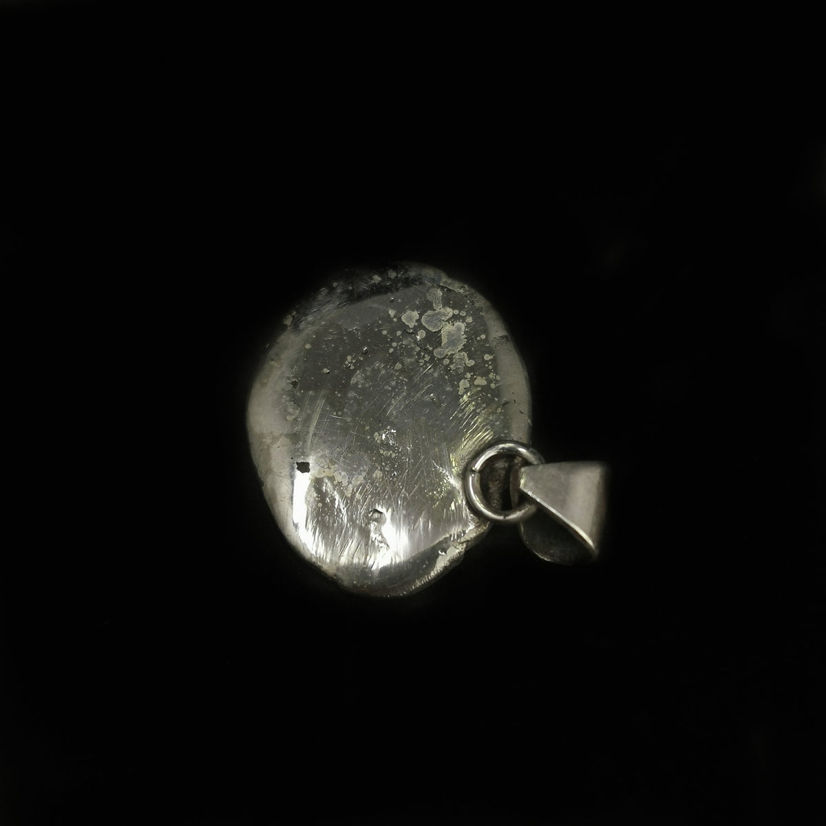 Rocket Ship & Shooting Star pendant in oxidized sterling silver.