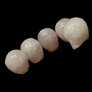 Rose Quartz Alien Head - Skull